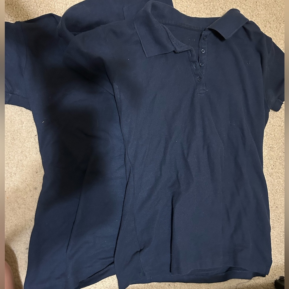 Navy Blue Uniform Polo Shirts | Women’s Size L